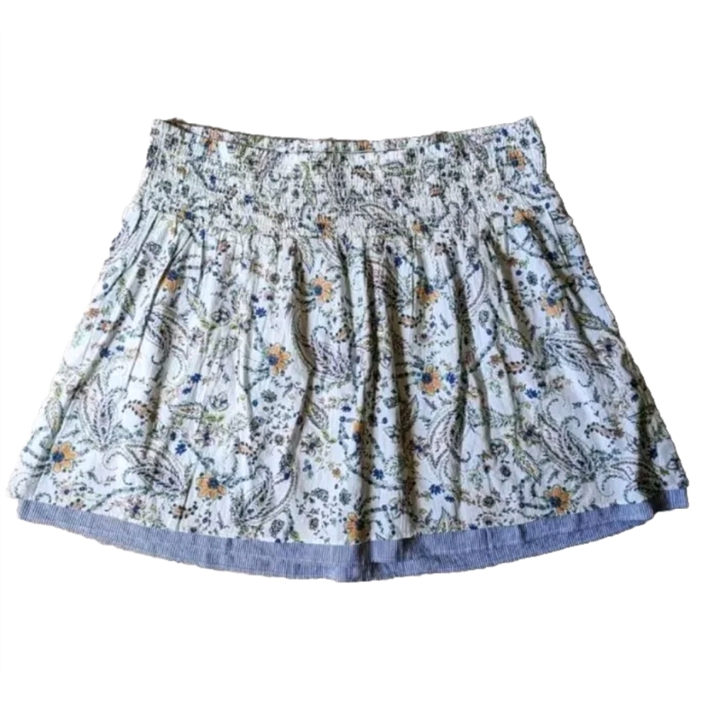 NWT J Jill Women's Floral Mini Skirt A Line Multi color Lined Plus Size 4X